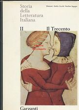 IL TRECENTO STORIA DELLA LETTERATURA ITALIANA VOLUME II Garzanti 1965 libro