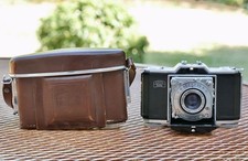 Zeiss Ikon Contina 522/24 con custodia completa funzionante velocità otturatore veloci LEGGI