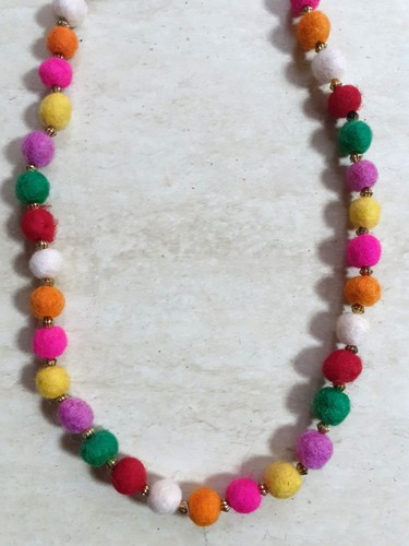 Collana feltro multicolor - collana,