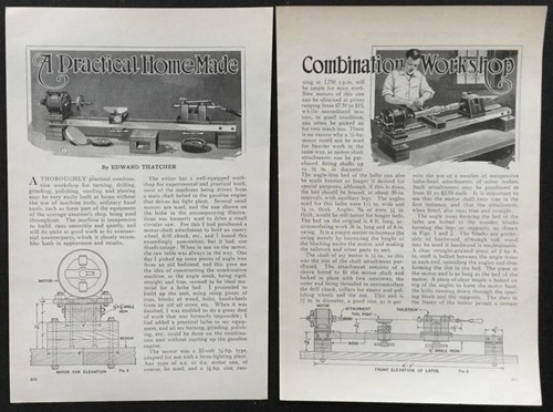 Wood lathe 1929 howto build - wood,