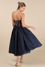 Abito midi Lulus Analeia blu