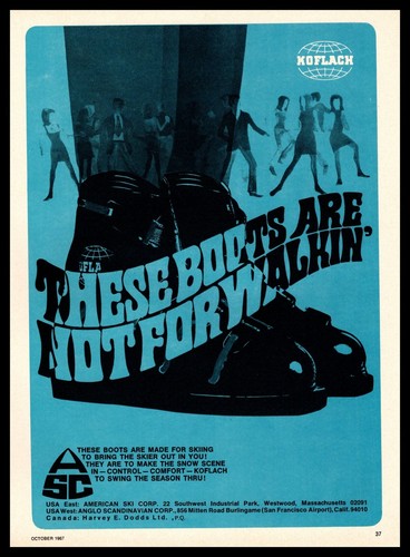 1967 koflach snow ski boot - 1967,