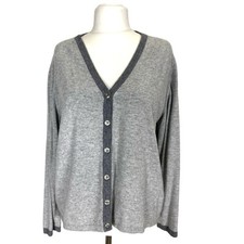 Cardigan da donna grigio in