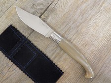 COLTELLO ARTIGIANALE 21 CM arburesa manico corno di bue da scuoio pusceddu
