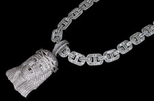Collana catena 14k TIMBRO 14mm