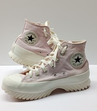 Scarpe da ginnastica rosa Chuck Taylor Converse platform hi top All Star UK 6 EUR 30 donna