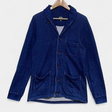 MOMOTARO JEANS Giacca Cardigan Indaco Taglia L Made in Japan