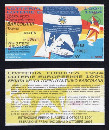 Biglietto lotteria europea - lotteria,