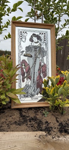 Quadro specchio mucha - quadro, vintage