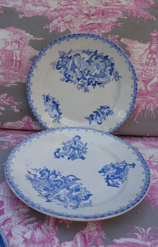 Assiettes creuses faience - ,