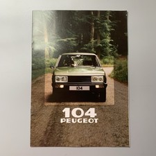 Peugeot 104 GL, GR, SR & S