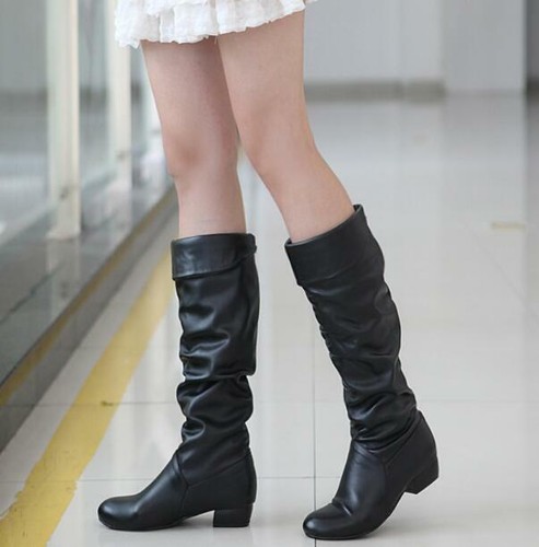Stivali donna punk metà