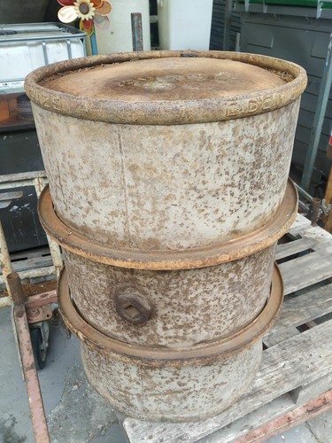 Fusto bidone ferro vintage - fusto,