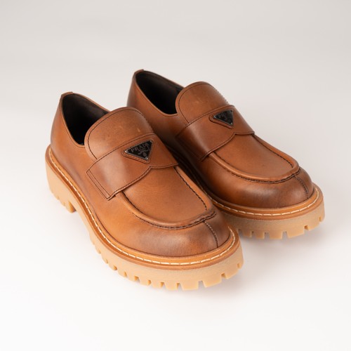 Prada mocassini chocolate - prada,