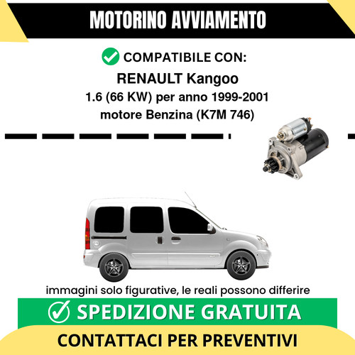 Motorino avviamento renault - avviamento,