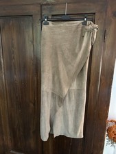 Gonna In camoscio Donna Size L asimmetrica camoscio Sfoderata a Portafoglio