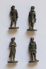 Kinder Metallfiguren ORIENTALI Lotto 4pz Soldatini Metallo Turchi Arabi Vintage