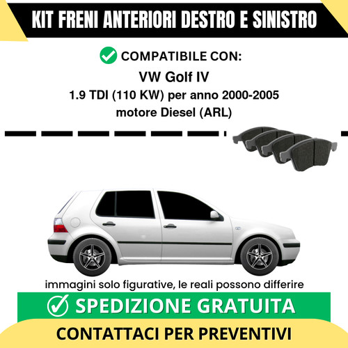 Pastiglie freno anteriori per - freno,