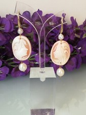 Orecchini  cammeo conchiglia