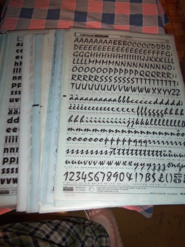 Nos letraset lettering - letraset,
