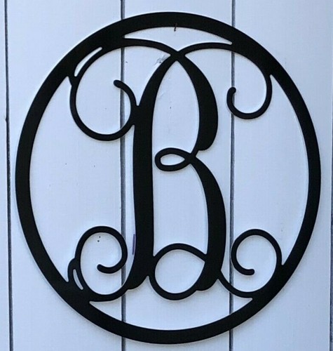 Metal art vine monogram - vine,