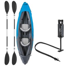 Double Kayak Inflatable Red For 2 People Water Sports 312cm x 91cm Blue X 1