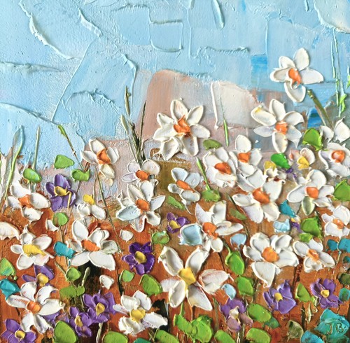 Quadro fiori margherite