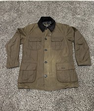 Barbour Silbury 6 oz cera antispina impermeabile marrone cachi country giacca cappotto M
