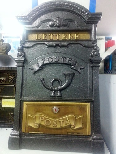 Cassetta postale ghisa ottone - postale,