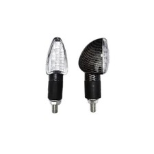 Coppia Frecce in Carbonio a Led Omologate Universali per Moto Naked Sport