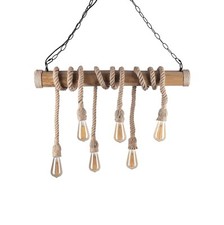 lampadario vintage in corda di