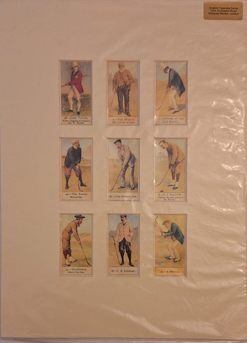 Golfers cigarette card 9pz - golfers,