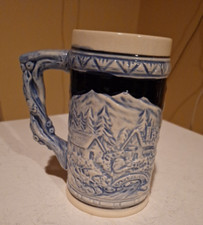 ✅?Vecchio boccale bicchiere birra in ceramica da collezione monaco oktoberfest 