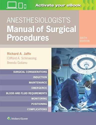Anesthesiologist manual of - anesthesiologist's,