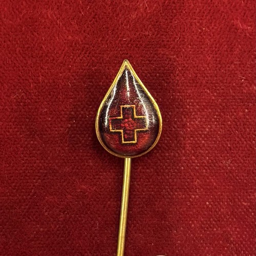 1634 spilla croce rossa - spilla,