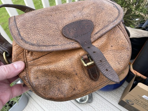 Antica borsa cartuccia - borsa, pelle