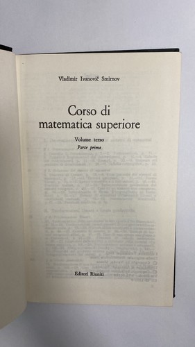 Smirnov corso di matematica - corso,