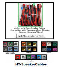 6 cavi altoparlanti home