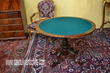 Antico tavolo da gioco a console inglese Vittoriano del XX secolo