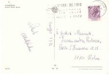 ANNULLO TARGHETTA FIERA DEL LIBRO VIAREGGIO CARTOLINA 