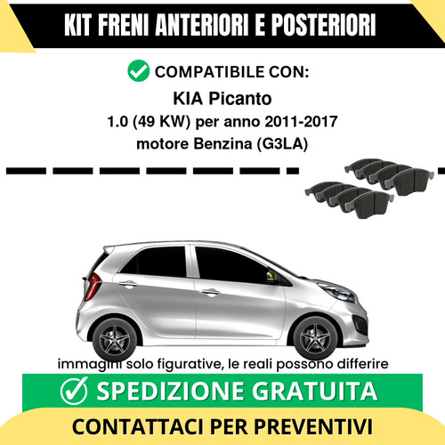 Pastiglie freno ant post - pastiglie,