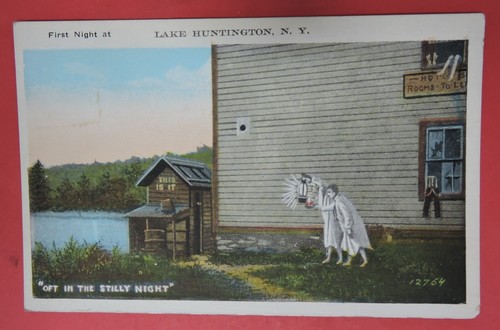 Vtg postcard first night - vtg,