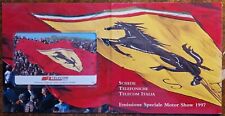 SCHEDE TELEFONICHE TELECOM FERRARI + FOLDER Emissione Speciale Motor Show 1997
