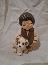 THUN STATUINA BIMBO E CANE