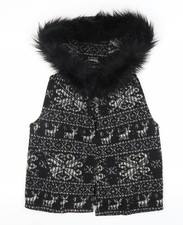 Gilet donna Zara nero in lana