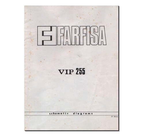 Farfisa vip255 service manual - farfisa,