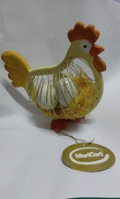 GALLINA IN LEGNO CON UOVA FINTE ALL'INTERNO - 13 CM