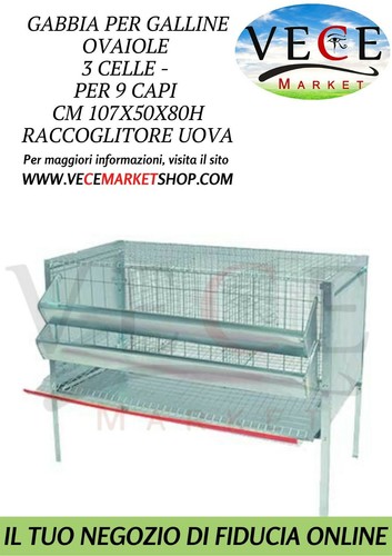 Gabbia per galline ovaiole - galline, 3