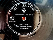 ELVIS PRESLEY RARO DISCO 78 GIRI TUTTI FRUTTI MADE IN ITALY RCA ITALIANA