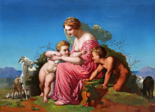 Quadro francese cornice olio - francese,